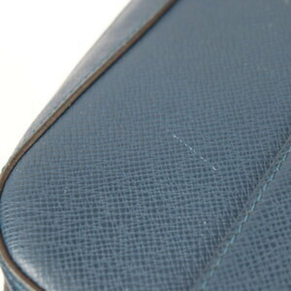 LOUIS VUITTON Anton Messenger Taiga Shoulder Bag Blue Marine Leather - Picture 6 of 9